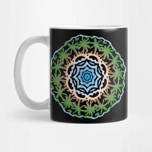 Tropical Island Themed Mandala Mug